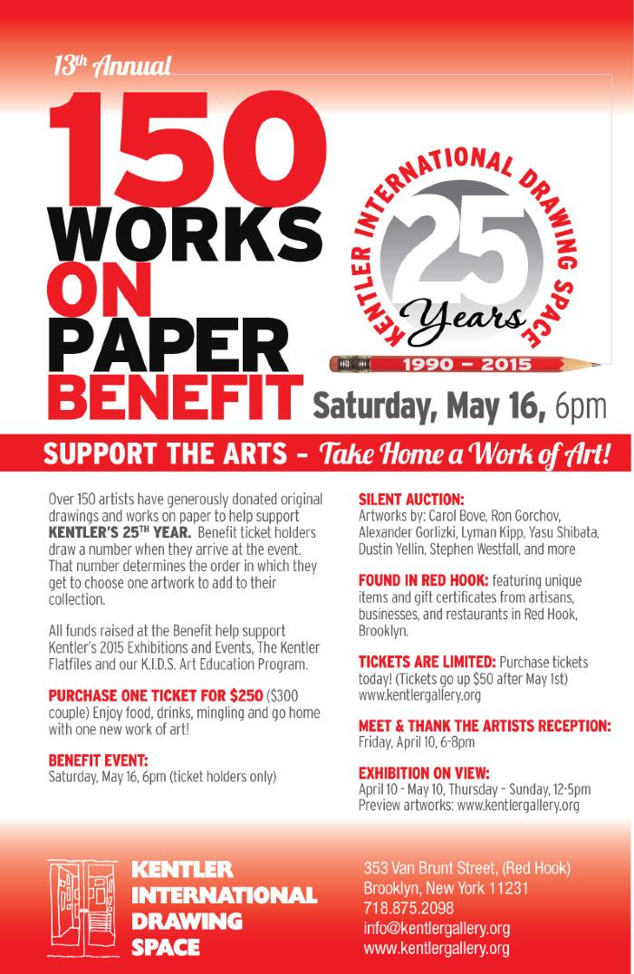 100 Works on Paper Benefit Exhibition, 2015