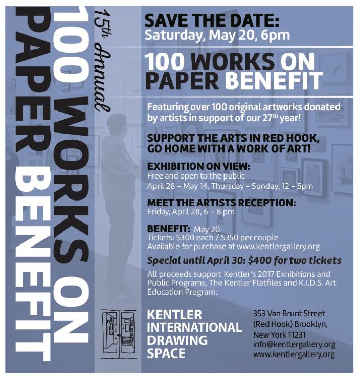 100 Works on Paper Benefit Exhibition