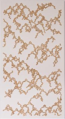 Bifurcations Series (Copper on White, Vertical)