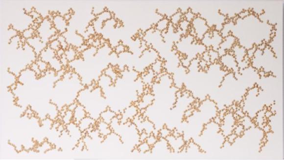 Bifurcations Series (Copper on White, Horizontal)