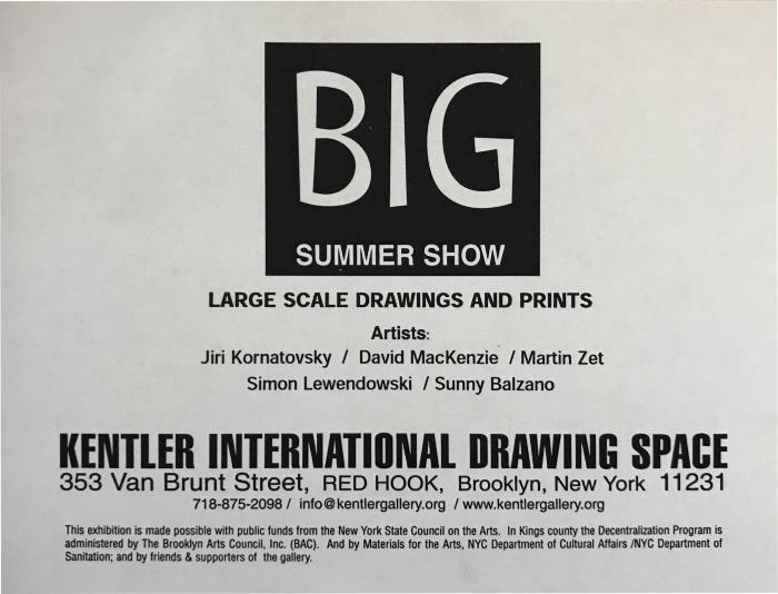 BIG: Large Scale Drawings and Prints