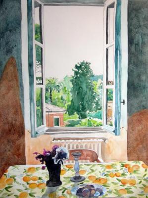 Roman Window: Dining Room