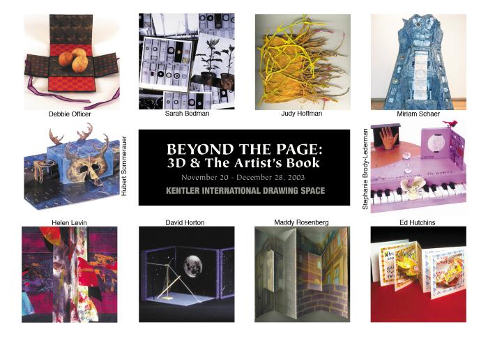 Beyond the Page: 3D &amp; The Artist's Book