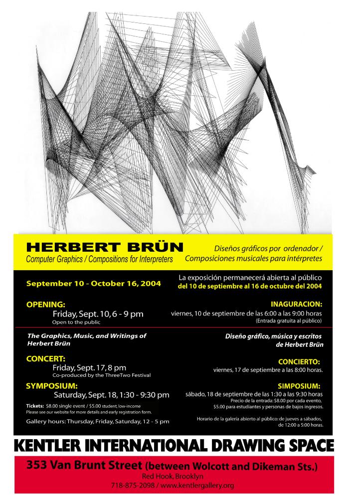  Symposium: The Graphics, Music And Writings Of Herbert Brün