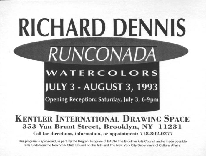 Richard Dennis, Runconada