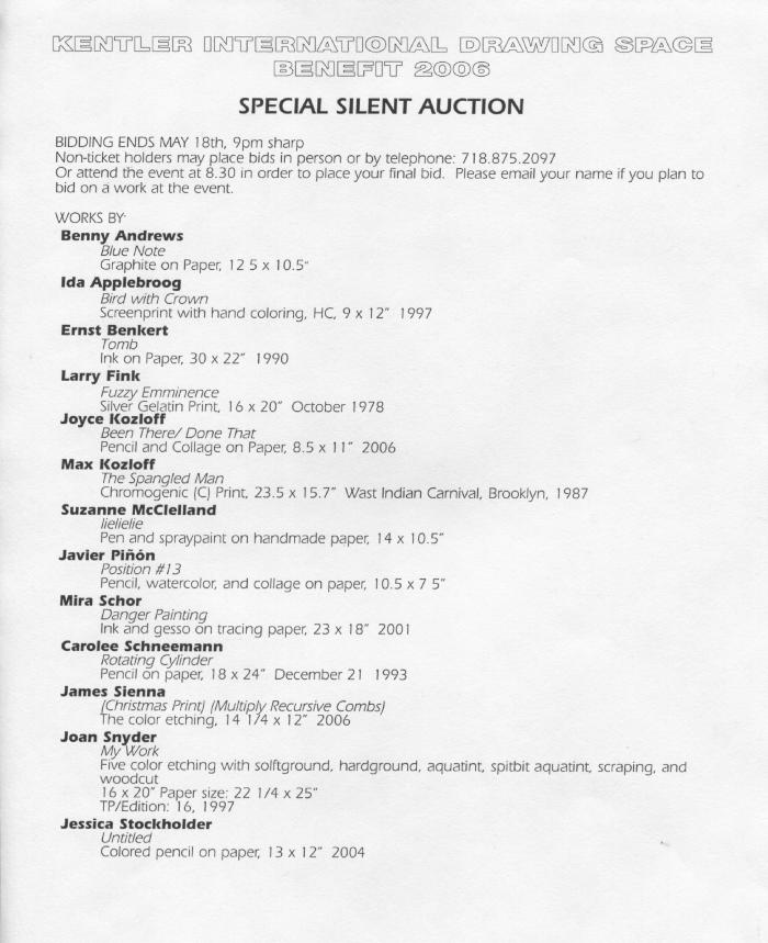 125 Works on Paper Benefit