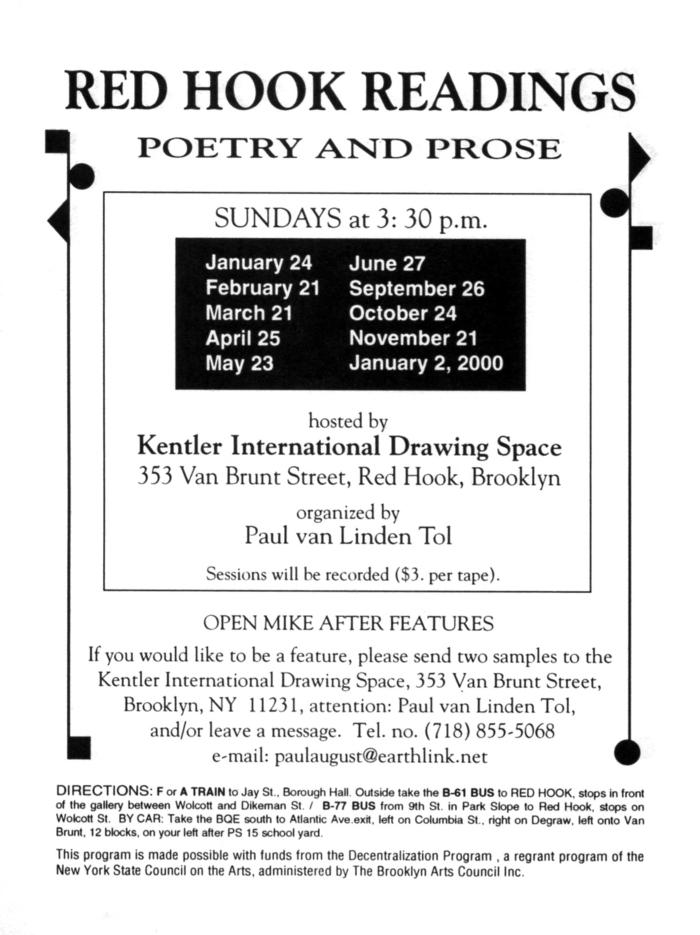 Red Hook Readings: Poetry and Prose