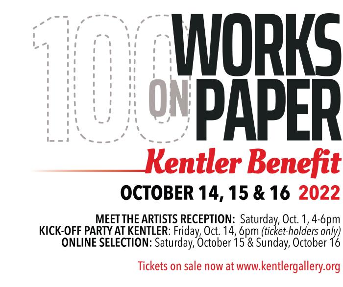 2022 KENTLER BENEFIT: Oct. 14, 15 & 16 