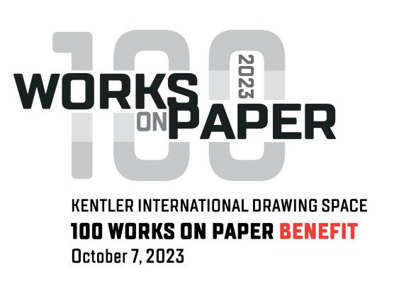 100 Works on Paper Benefit Exhibition 2023 